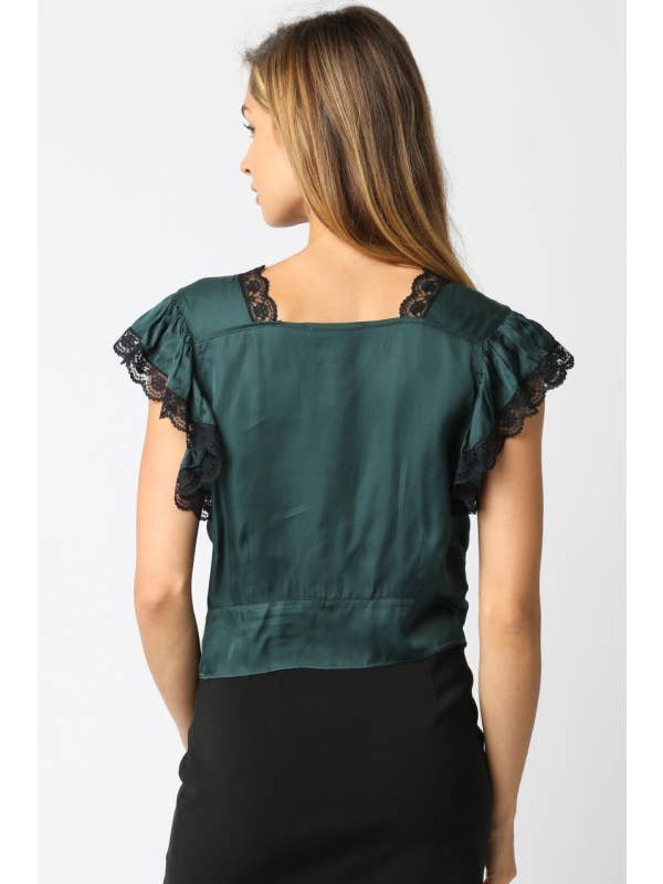 Olivaceous - Wholesale Blouse - Women's - Janiah Laced Top12