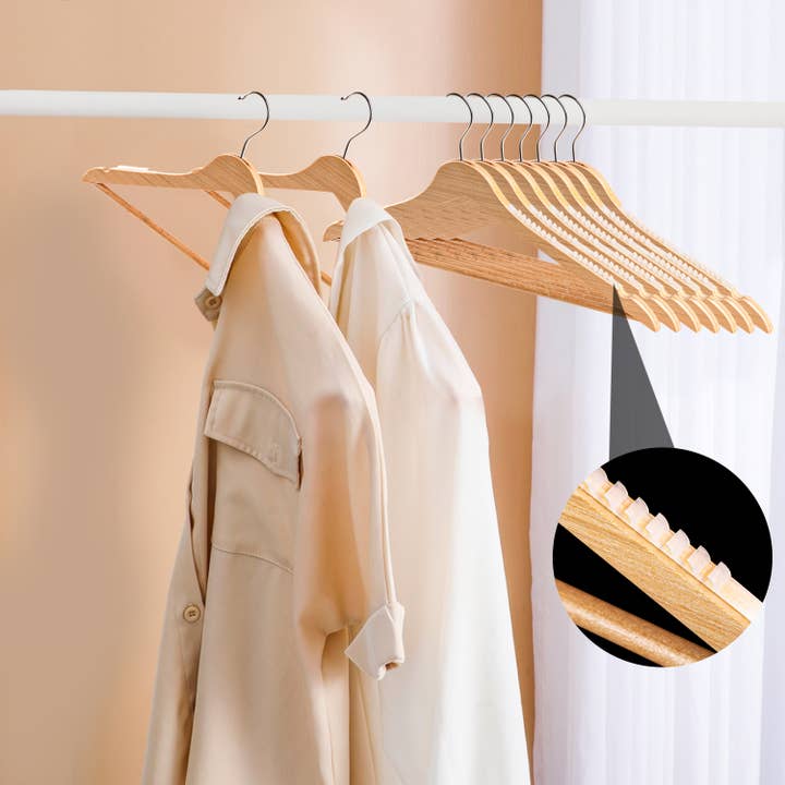 Quality Hangers - Wholesale Clothes Hangers - 1000 Pcs Non Slip Hanger Grips for Wood Hangers