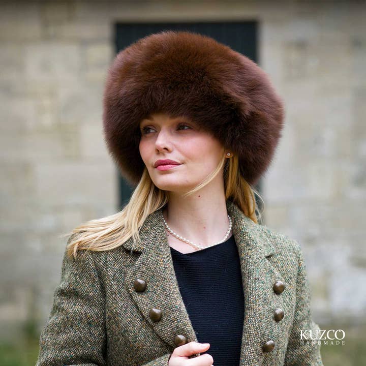 KuzcoHandmade - Wholesale Beanie - Women's - Beige Baby Alpaca Fur Hat, Handmade Luxury Hat, Alpaca cloth4