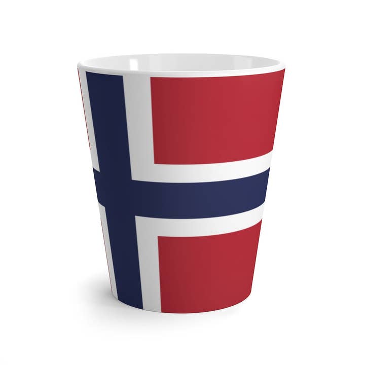 Scandinavian Design Studio - Vente Tasse à café - Mug Latte Drapeau Norvégien1