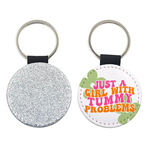 ART WOW - Wholesale Keychain – Women's - Keyrings 'Tummy Problems'1