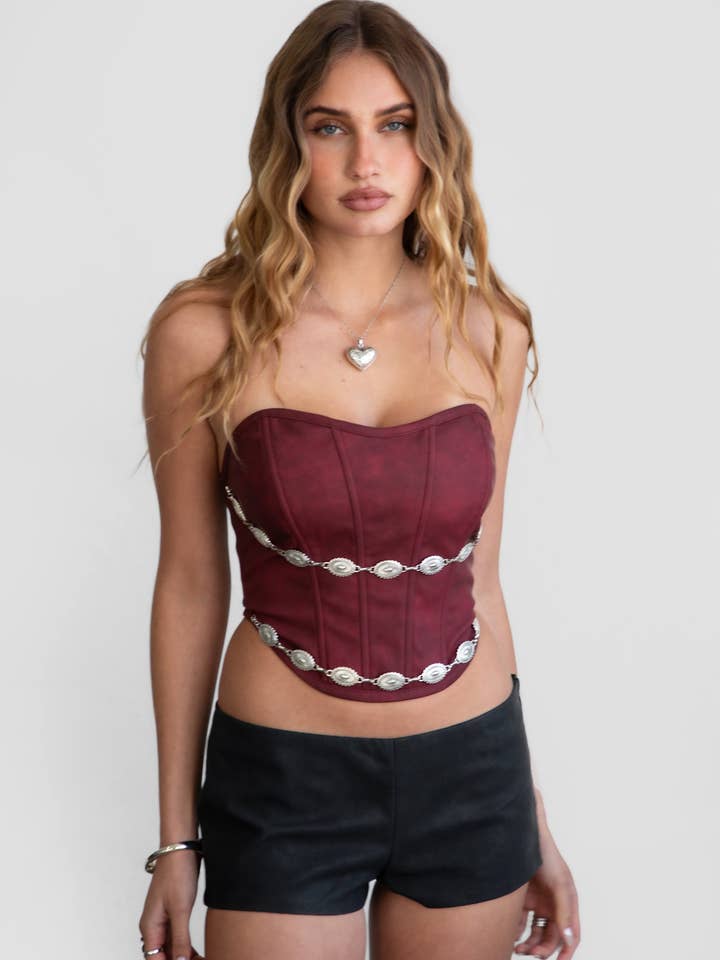 TICTOC - Wholesale Shorts - Women's - LEIAH PU Vegan Leather Low Rise Zipper Closure Micro Shorts15