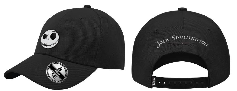 COTTON DIVISION - Wholesale Baseball Cap - Unisex - Black JACK SKULLINGTON Cap - LOGO
