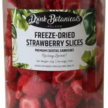 Freeze Dried Strawberries | Strawberry Slices | 60g Jar for wholesale by Drink Botanicals Ireland