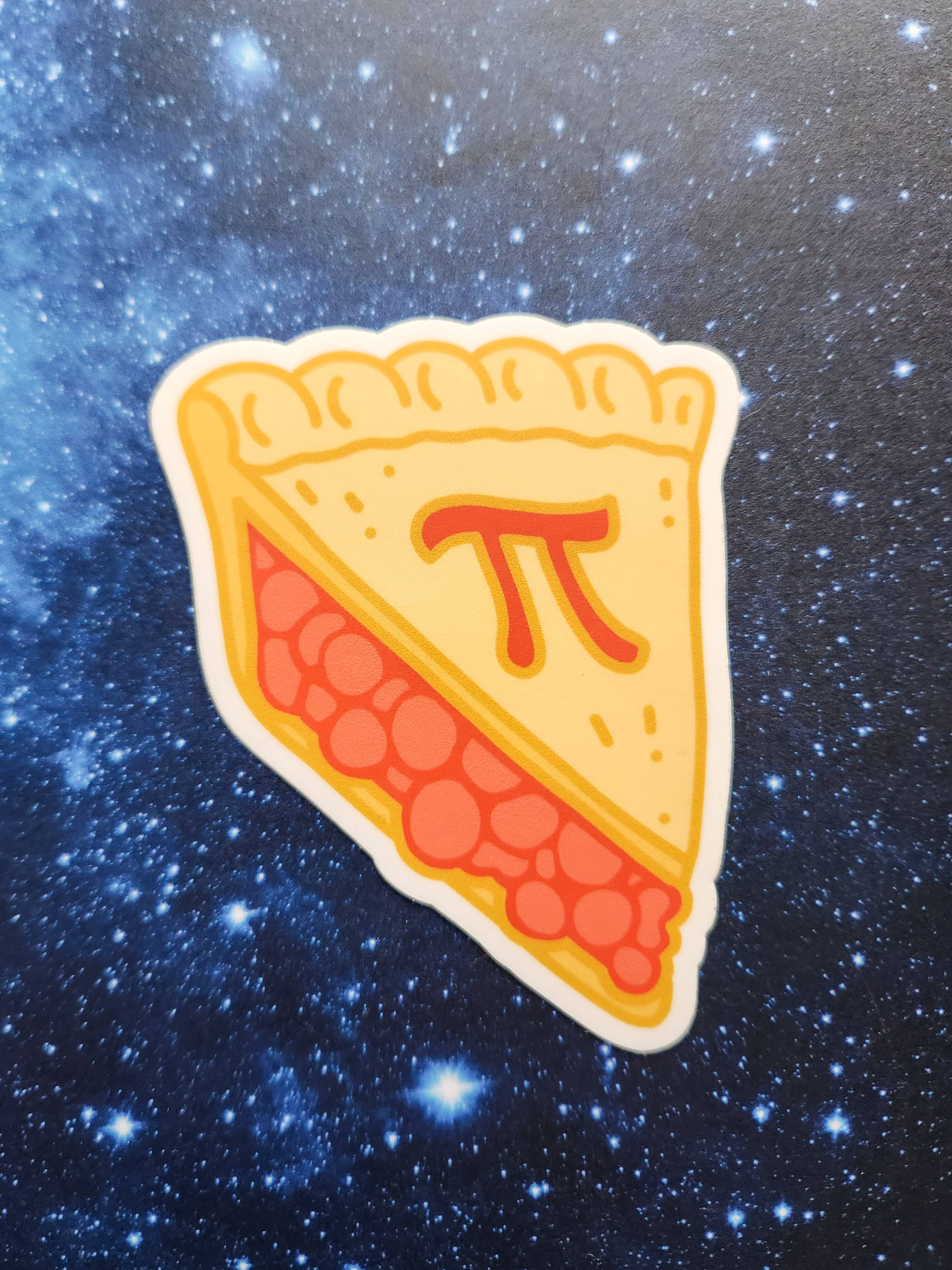 The Crafty Physicist - Wholesale Sticker - Vinyl Sticker - Pi Pie Slice - 3.14 Pi Day Math2