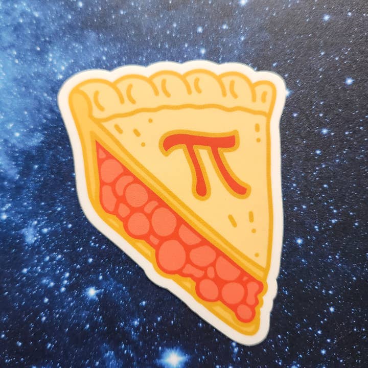 The Crafty Physicist - Wholesale Sticker - Vinyl Sticker - Pi Pie Slice - 3.14 Pi Day Math2