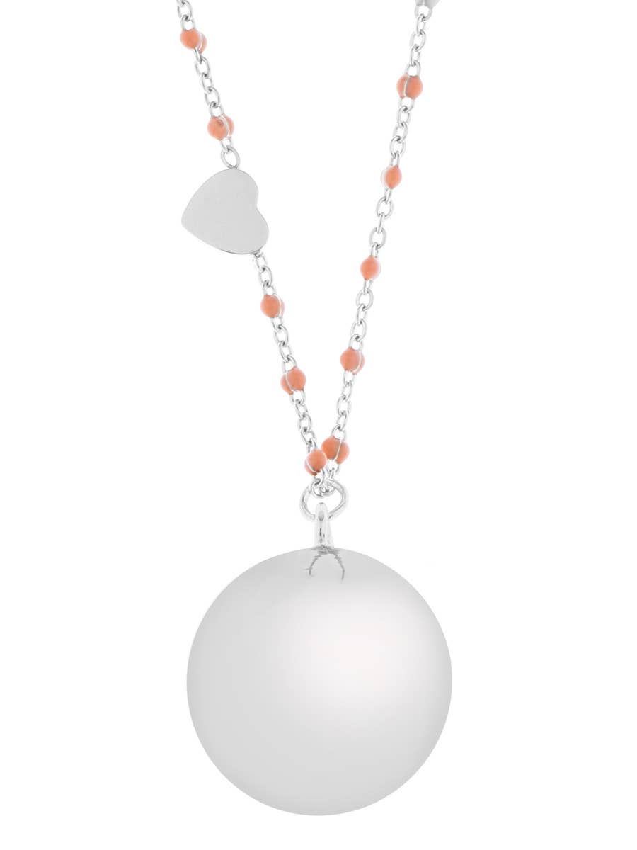 Proud MaMa - Wholesale Pendant/Charm Necklace - ID-490
Bola pregnancy necklace
Fine silver/pink ∅ 20 mm0