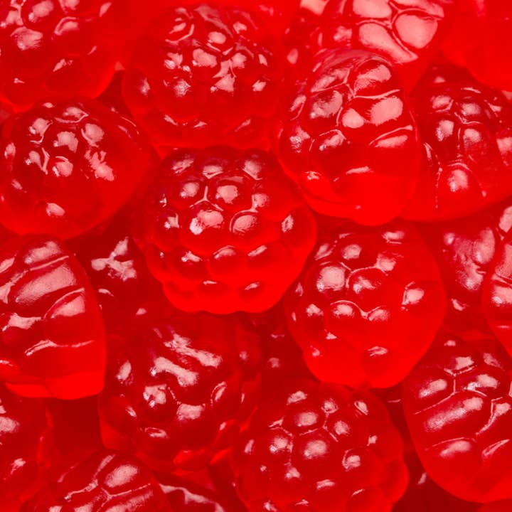 Albanese Gummi Raspberry Berry Red Bulk - 5lb for wholesale by I Got Your Candy