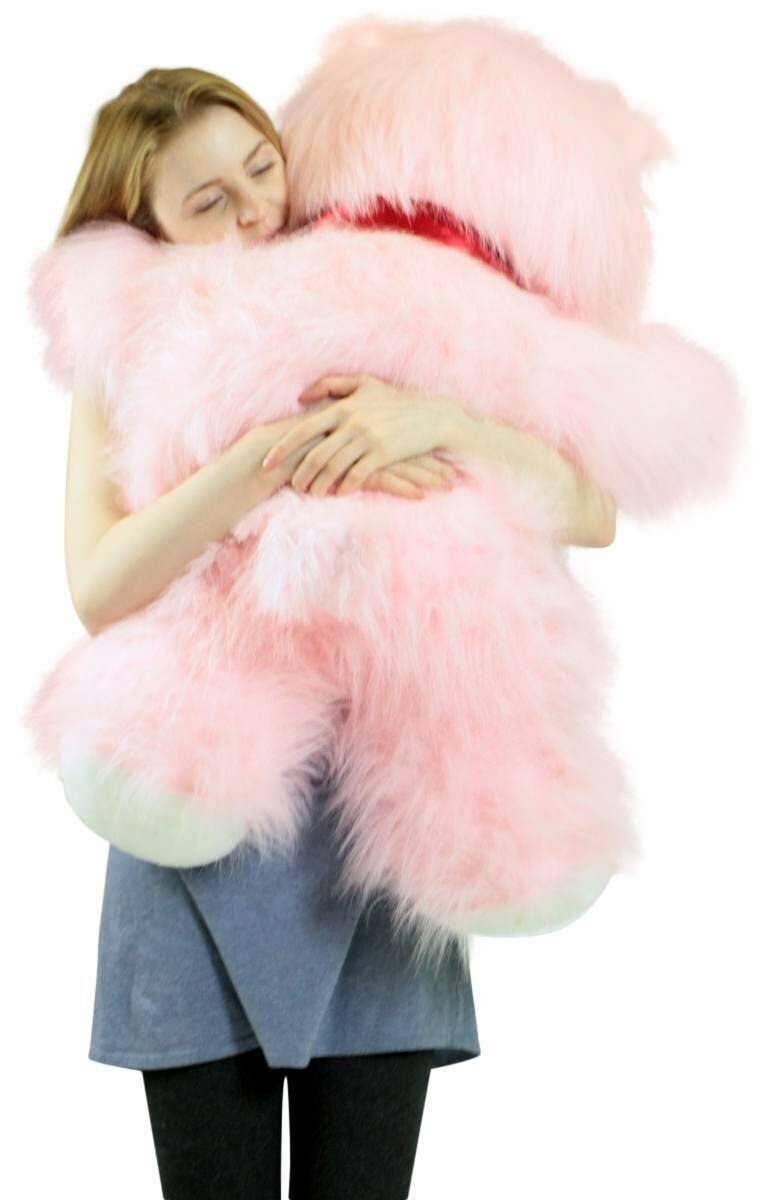 Big Plush - Wholesale Stuffed/Plush Toy - Kids & Baby - American Made Giant Pink Teddy Bear 36 Inch Soft 3 Foot8