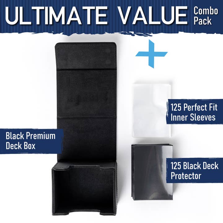 Invested Alliance LLC - Wholesale Storage Bin - 100 Card MTG Deck Box - Black1