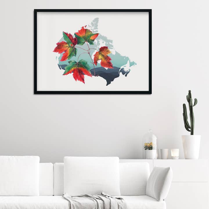 Kanada-Ahornblatt | Nationale Blumen-Serie für den Großhandel von Paperfinch Design