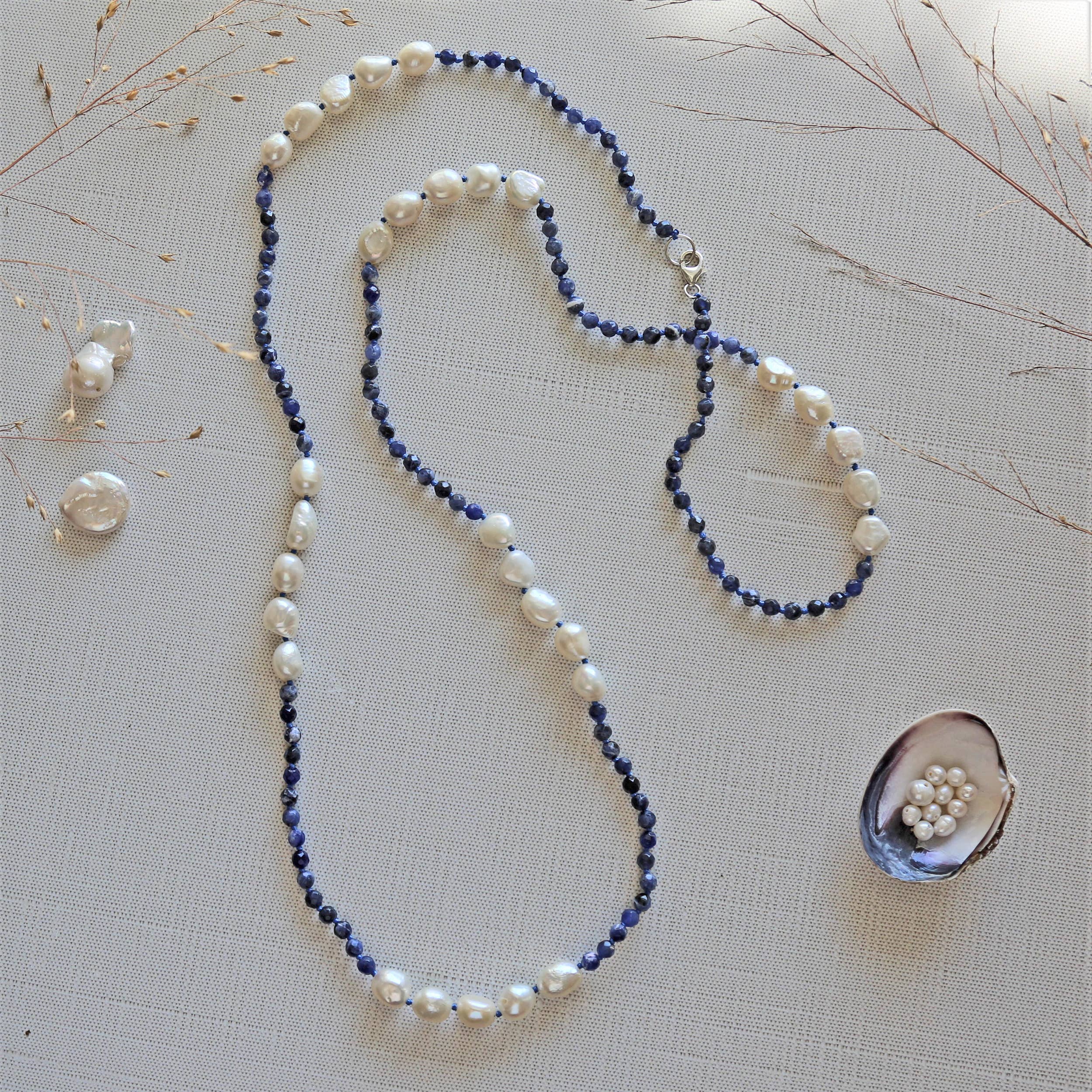 IST Jewelry - Wholesale Beaded/Pearl Necklace - Cultured Pearl & Micro-cut Gemstones Necklaces2