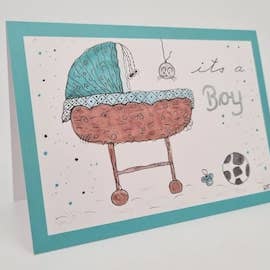 Grusskarte gefaltet (Sujet# 1453). Format A6. für den Großhandel von CARD-ART