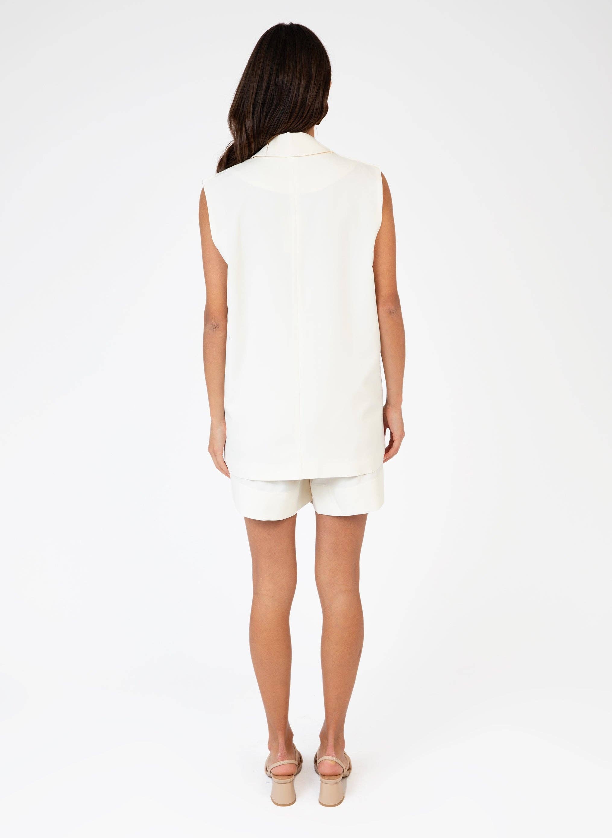 An'ge - Vente Gilet de tailleur – femme - VESTE ZAKARY off white2