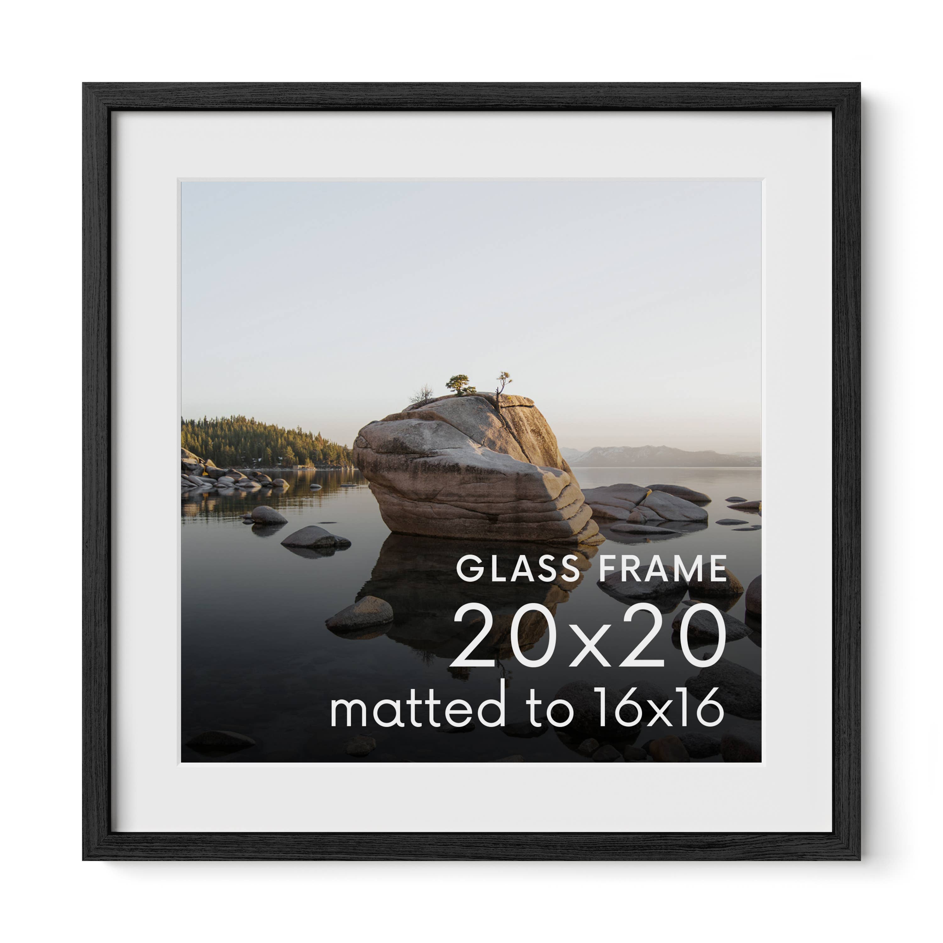 Haus and Hues - Wholesale Picture Frame - Black Oak Frame with Glass17