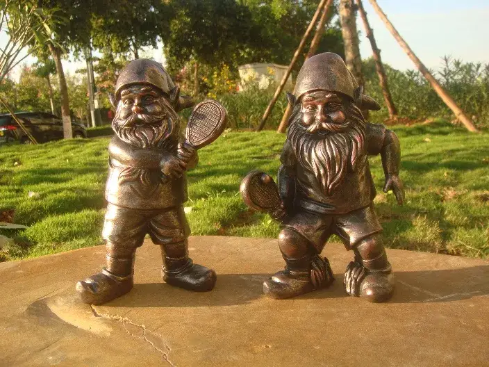 ABitQuackers – wholesale Decorative figurine – Miniature Footie Gnomes Bronze0