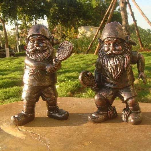 ABitQuackers – wholesale Decorative figurine – Miniature Footie Gnomes Bronze0