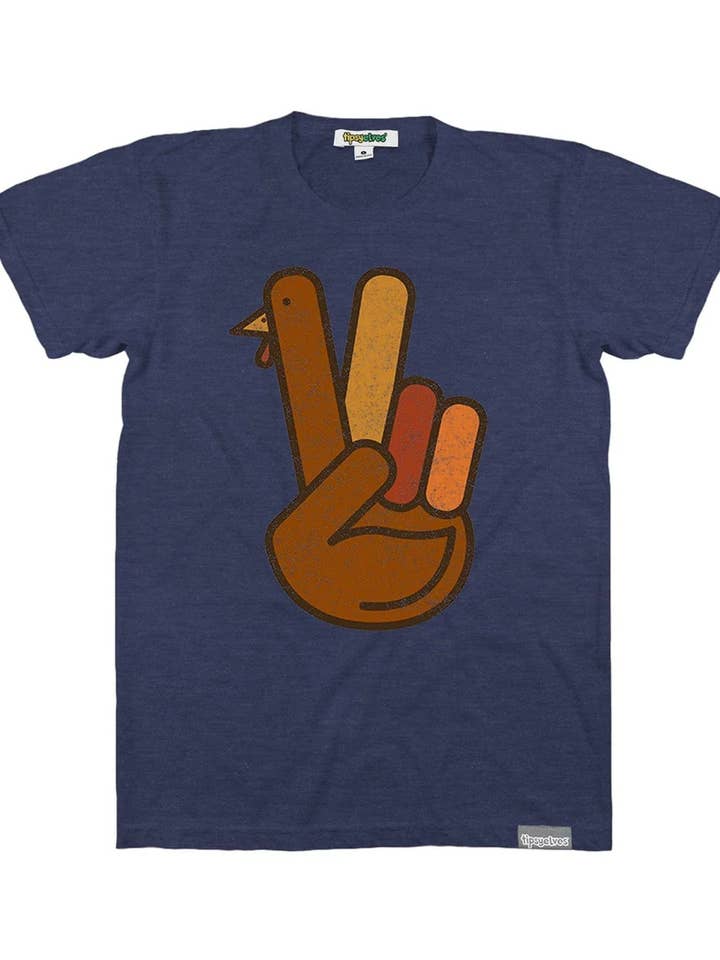 Peace of Turkey T-Shirt - Men's Thanksgiving Tee for wholesale by Tipsy Elves
