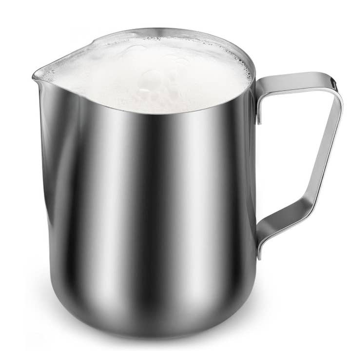 Zulay Kitchen - Wholesale Pitcher - Stainless Steel Frothing Pitcher with Measurements