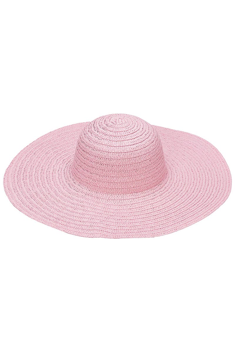 Cap Zone - Wholesale Straw Hat - Women's - Thin Light-Weight Floppy Straw Beach Sun Hat31