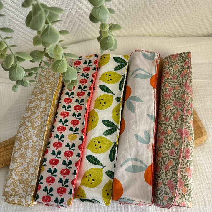 Les Fils à Lalie - Wholesale Dishcloth - Washable paper towel set of 5 sheets in random colors