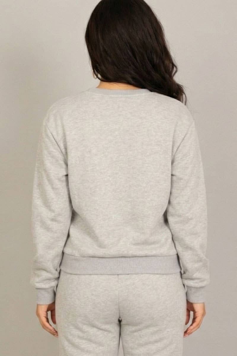 CAPELLA APPAREL - Vente Sweat-shirt – femme - Pull ras du cou en molleton classique6