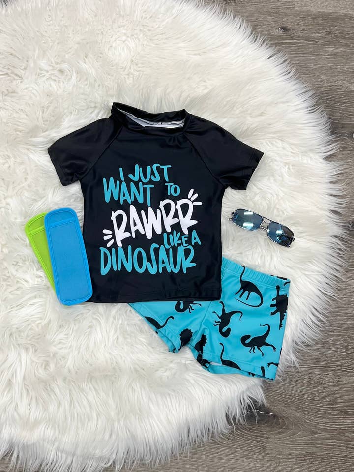 Som ett Dino badset för wholesale av Two Cute Boutique LLC