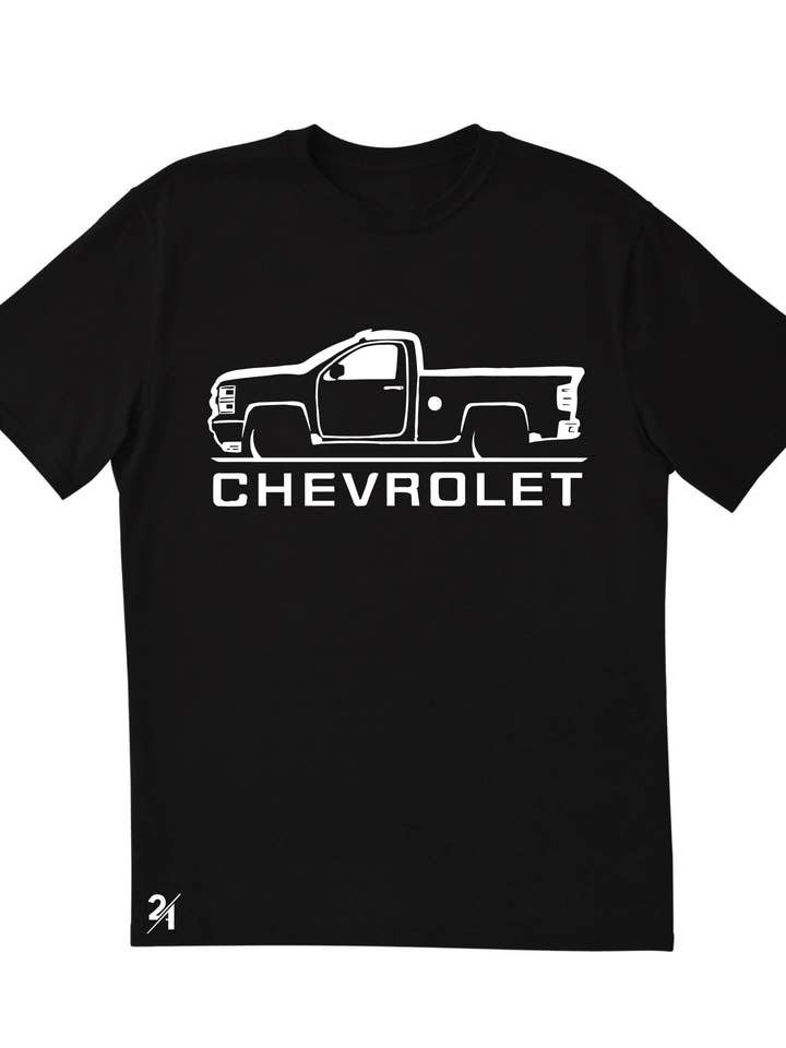 SILVERADO SINGLE CAB T-SHIRT for wholesale by 21autocrew