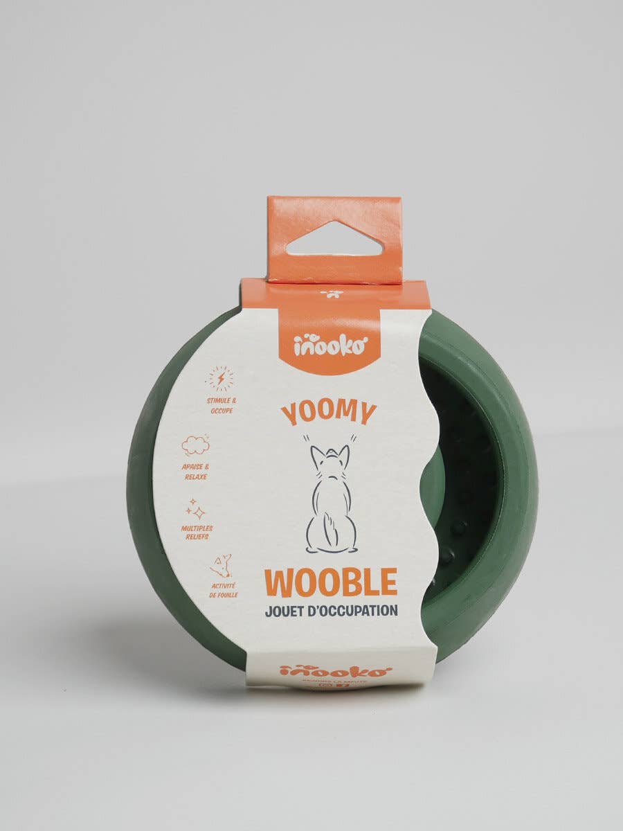 INOOKO – wholesale Leksak - Hund – Yoomy Wobble - Aktiveringsleksak för hund - Julgrön1