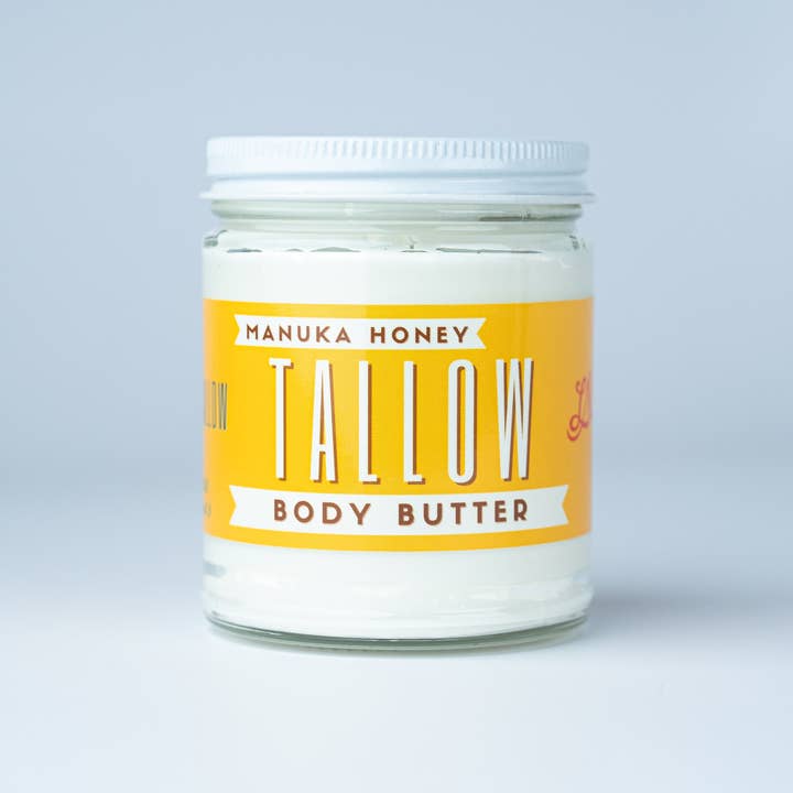May's Market @ TLM - Wholesale Body Balm/Butter - Manuka Honey & Rosehip Tallow Body Butter - Deeply Nourishing, All-Natural Moisturizer