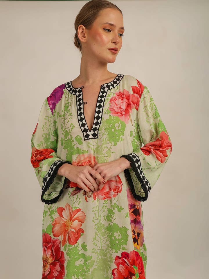 CHLOE TUNIEK SHIFT JURK voor wholesale door Anannasa Lifestyle