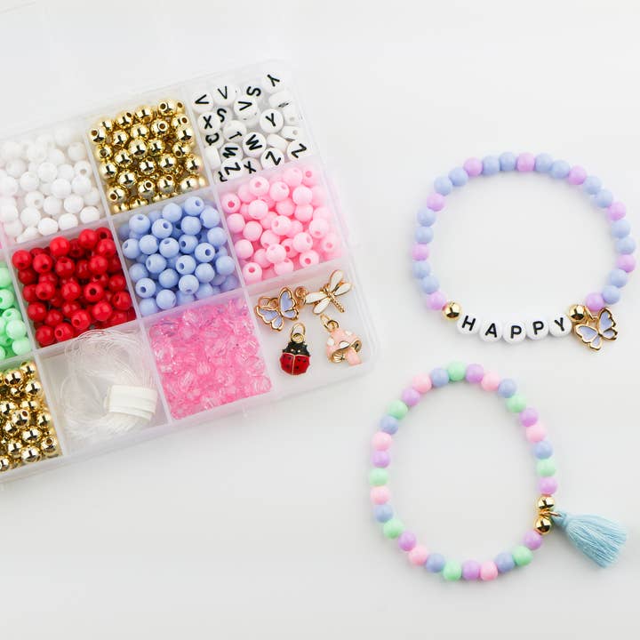 Stacked Sweetly - Wholesale DIY Jewelry - Kids - Hello Spring DIY Stretchy Bracelet Craft Kit1