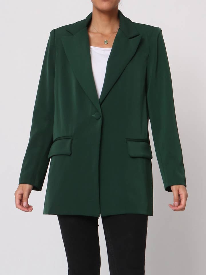 Blazer de grandes dimensões V3248 por atacado de Amy & Clo Invogue