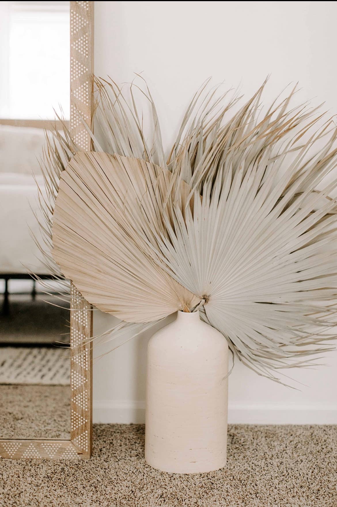 The Blooming Palm - Wholesale Retailermonster - Set van 3 natuurlijke palmwaaierbladeren met veervormige uitstraling + 1 gratis palmwaaier van 51 cm11