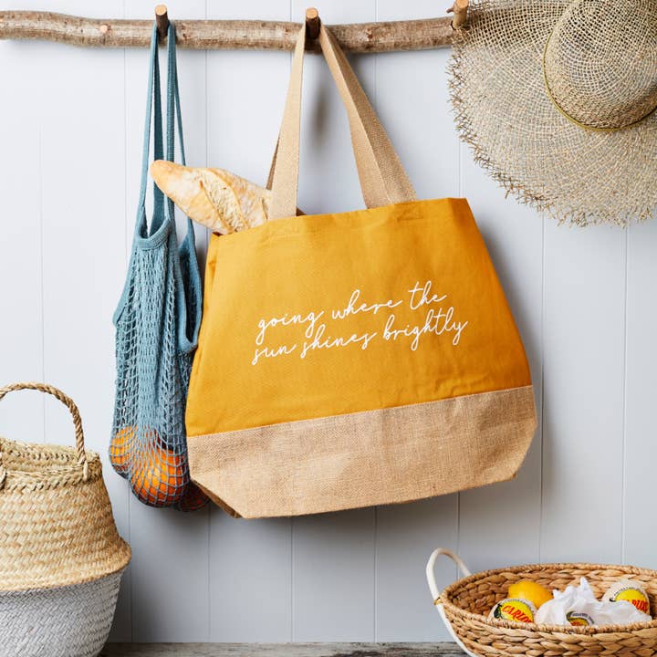 Going Where The Sun Shines Brightly Beach Bag for wholesale by Tillyanna