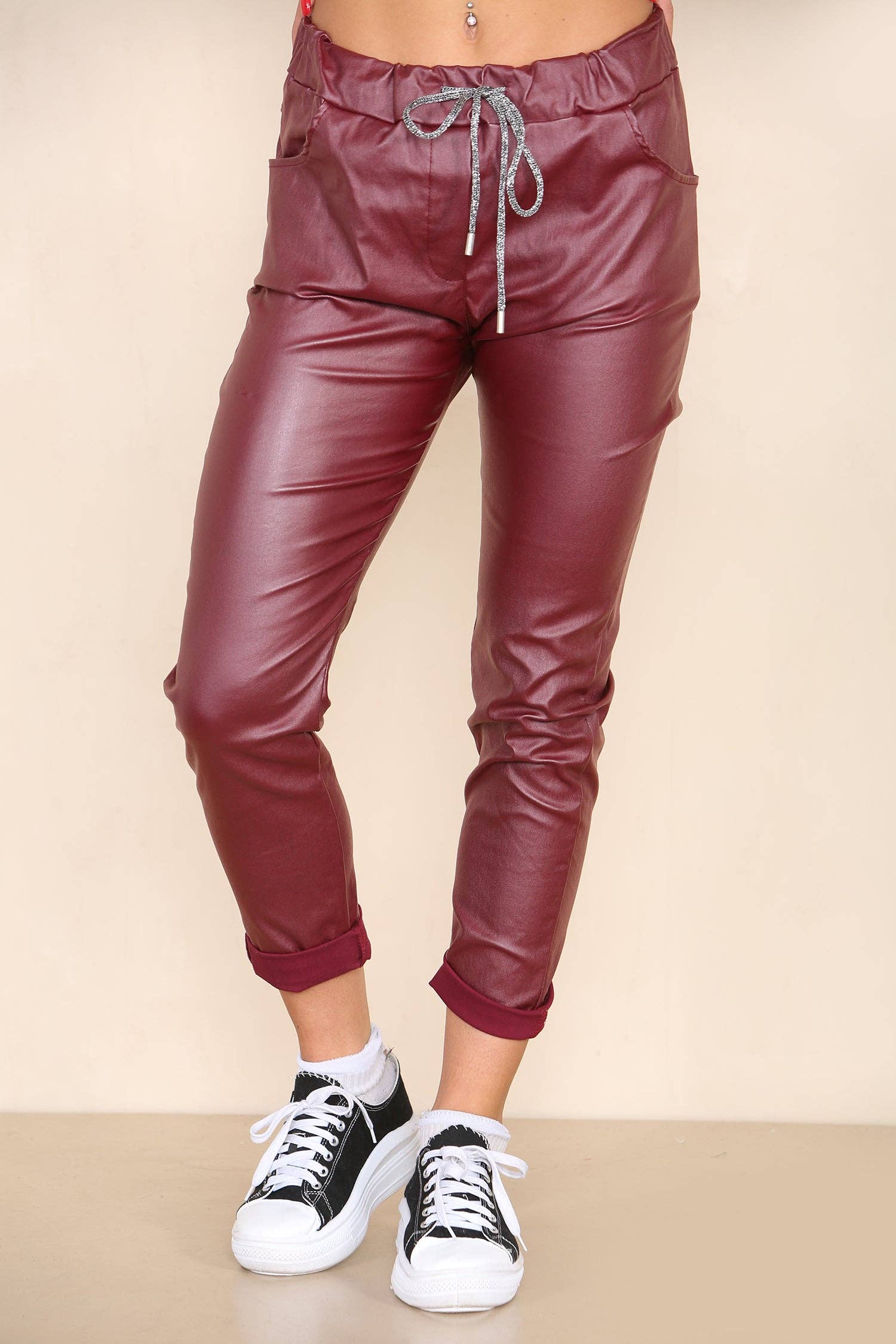 Kurt Muller – Engroshandel Bukser - Dame – Læderlook PU magicbukser19