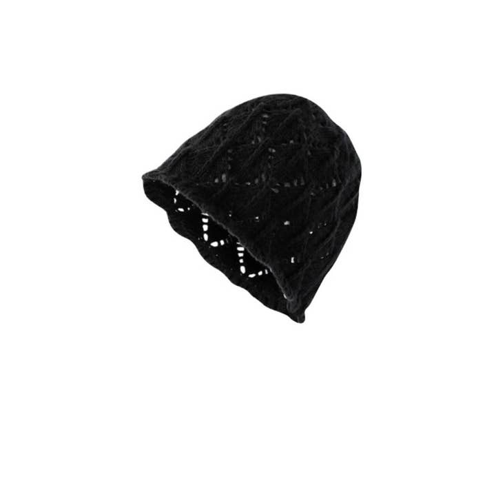 Funkyrel® Atzbranding Limited - Wholesale Beanie - Women's - Haila – Crochet Beanie with Openwork Patterns