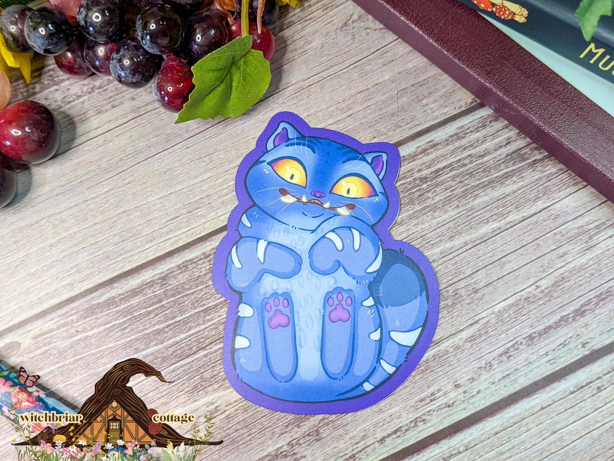 Witchbriar Cottage - Wholesale Sticker - Derpy Tiger Loaf Sticker, Cute Kpop Demon Hunters Sticker