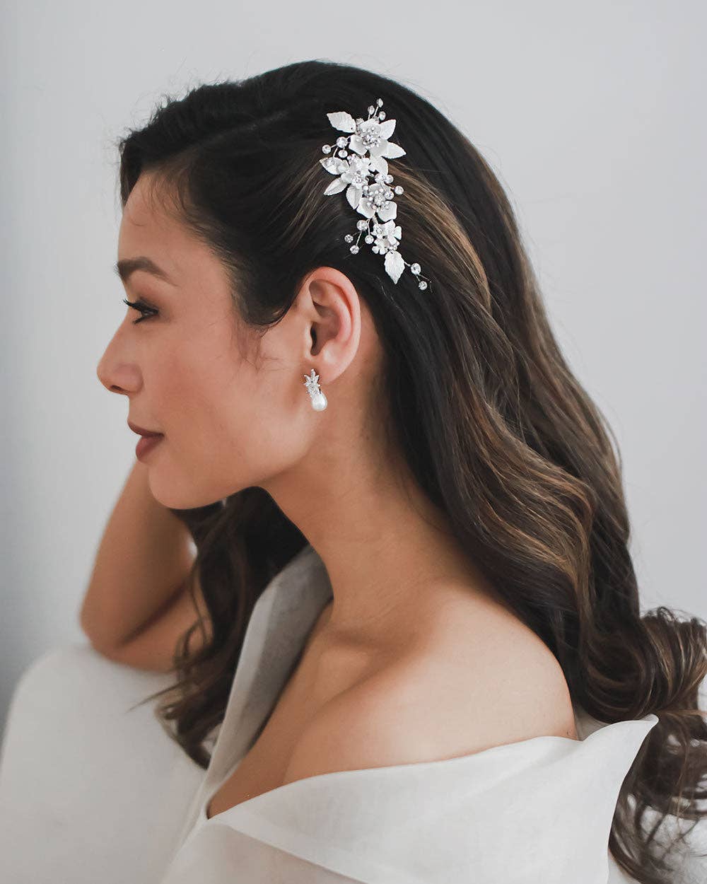 Dareth Colburn Designs - Vendita all'ingrosso Forcine per capelli - Pettine da sposa Kacie Floral3