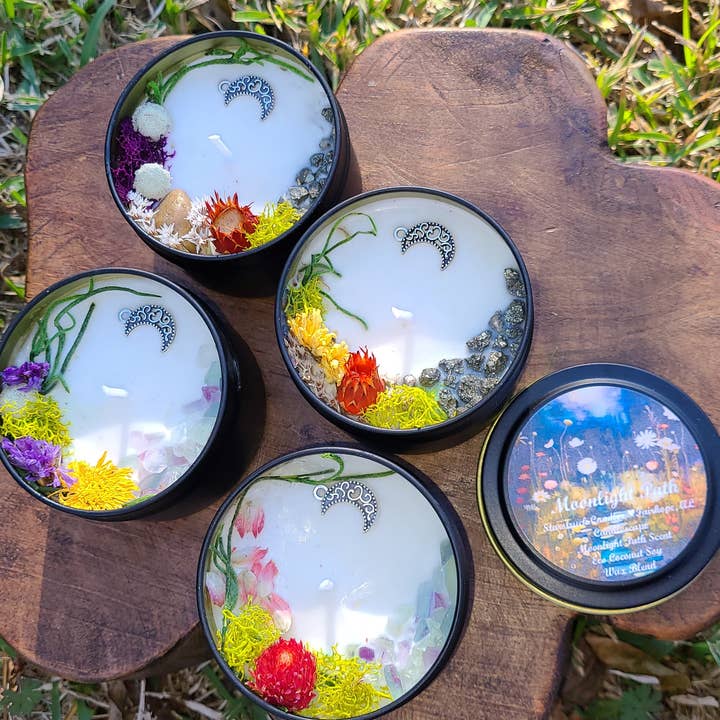 Starstruck Candles - Vente Bougies de voyage - Paysage de chandeliers Moonlight Path1