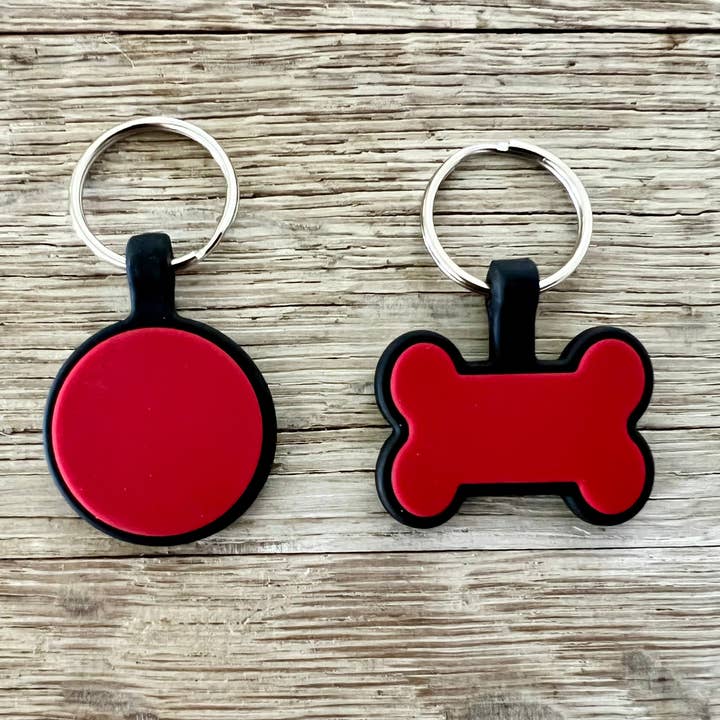 KW Custom Creations - Wholesale Pet Identification Tag - Cat/Dog - Dual Sided Silicone ID Tag2
