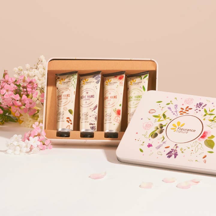 Fleurance Nature - Wholesale Gift Box - Beige hand set instant softness3