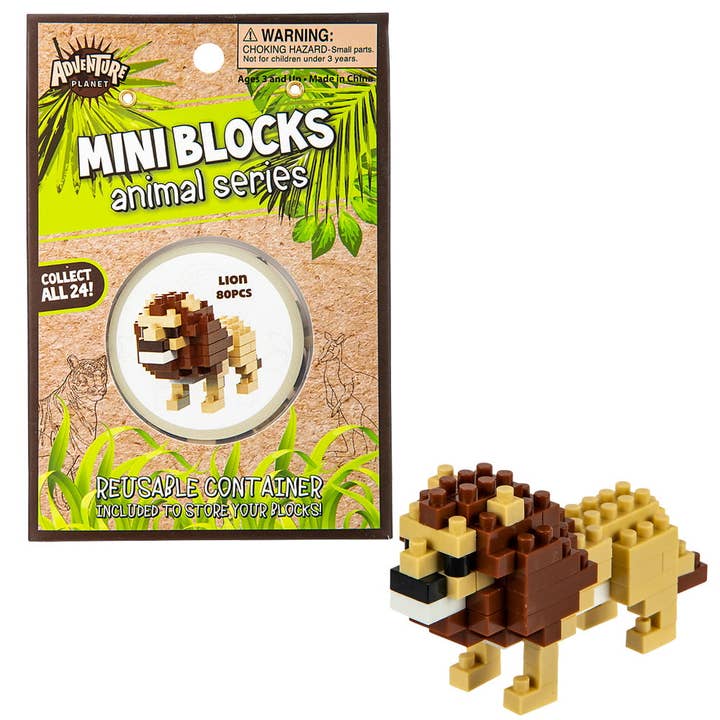 La Luna Bella - Toys - Wholesale Blokken - Kinderen en baby - MINI BLOCKS LION LLB Blocks voor kinderen en baby's