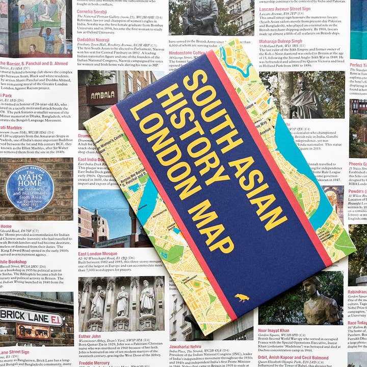 South Asian History London Map for wholesale by Blue Crow Media
