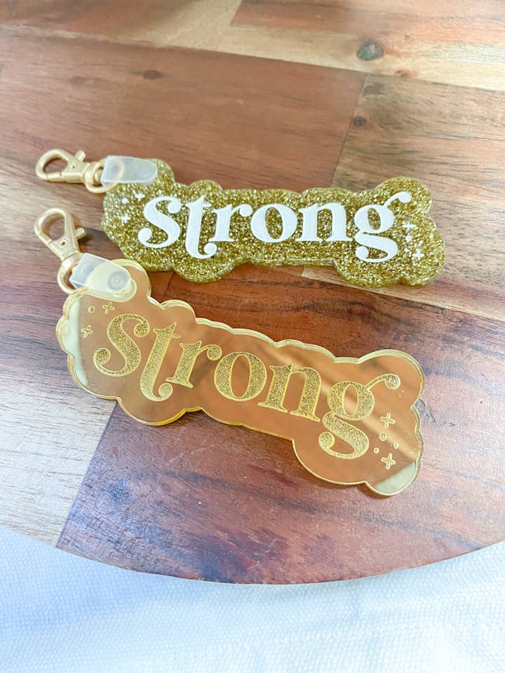 Strong Keychain for wholesale by Wondermint Goods