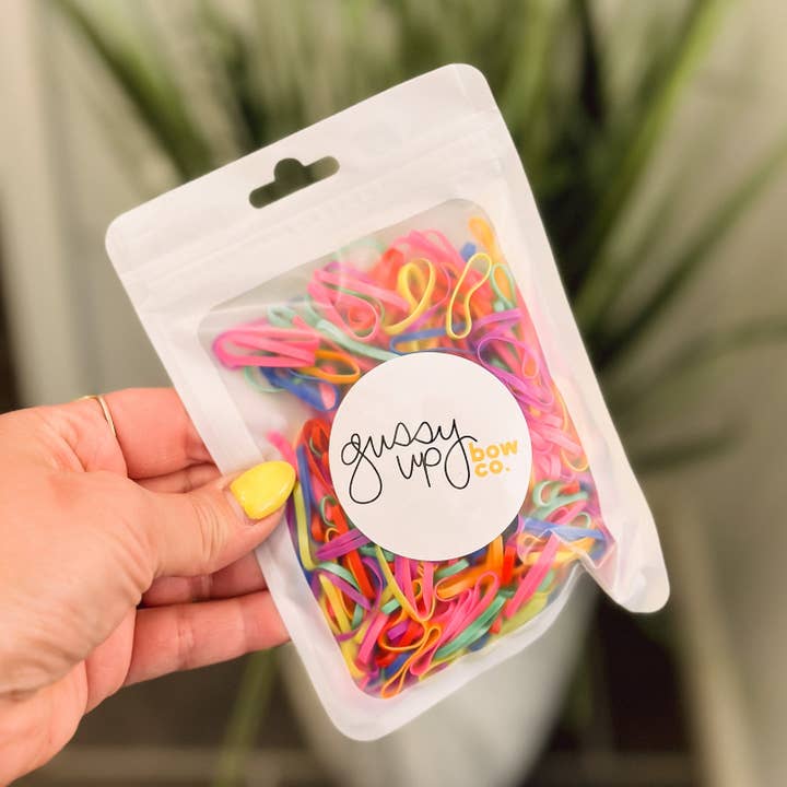 Elastici per capelli Rainbow per la vendita all'ingrosso da parte di Gussy Up Bow Co