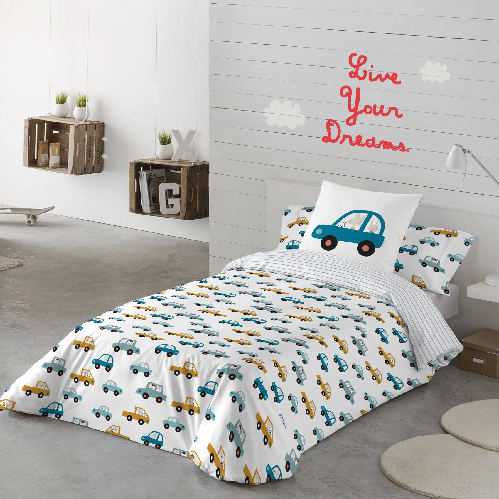 Only CARS - Duvet cover set 2 pcs, Reversible - HEI for wholesale on Faire4