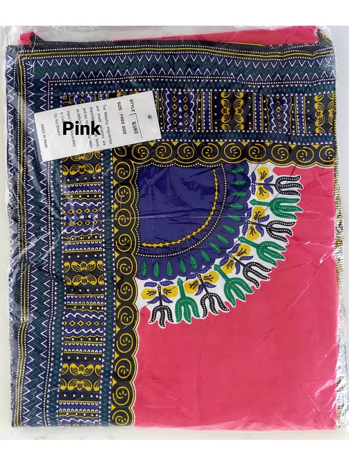 India Batik - Wholesale Dress - Women's - Dashiki Halter Dress/ Handkerchief Hem- k58311