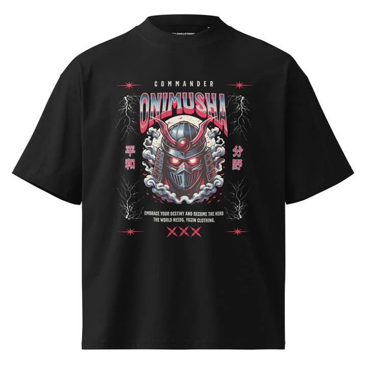 Onimusha Samurai Oversized T-shirt for engroshandel hos YUJIN CLOTHING