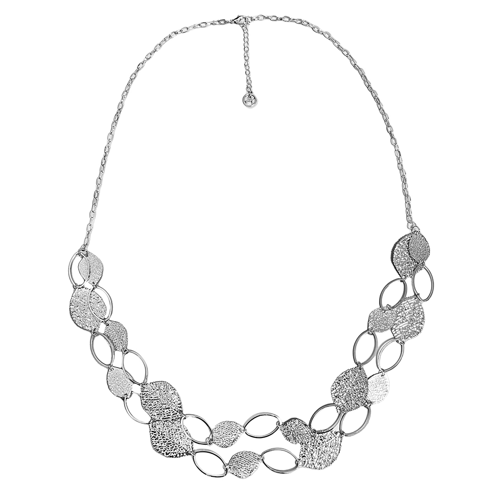 AMORINO SRL – Engroshandel Led/kæde halskæde – Lang halskæde med blade - SW23108E1073